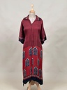 Ajrakh Modal Shirt Style Kurti 4803 RED