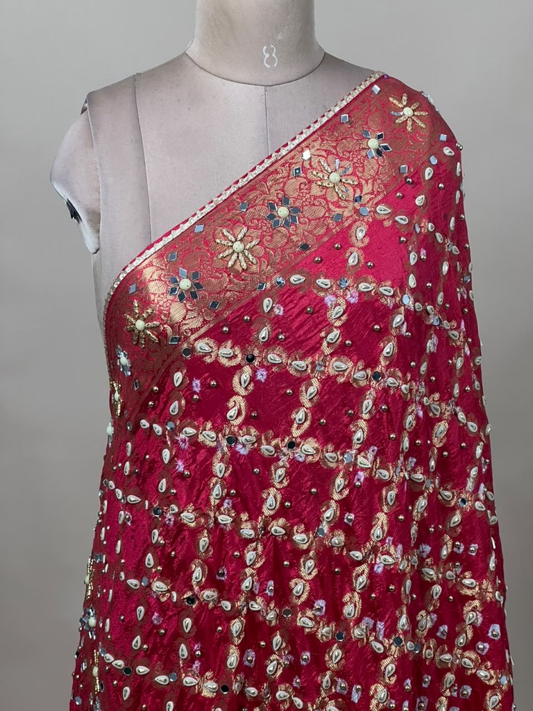  Bandhej Silk Dupatta 4781