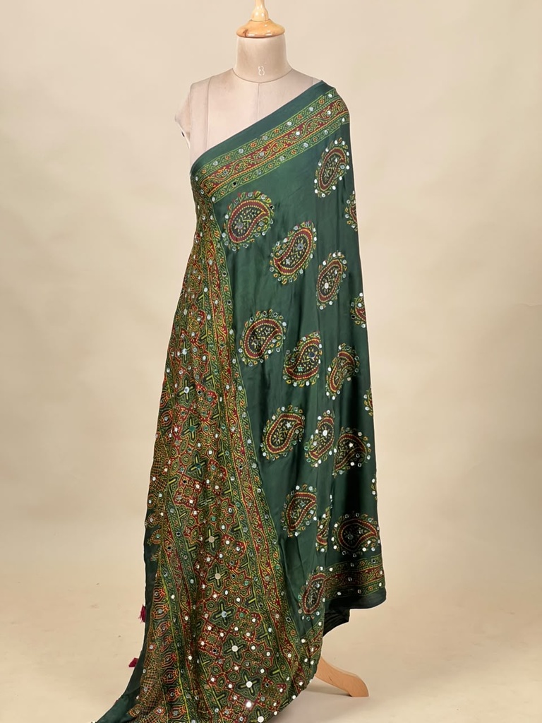 Ajrakh Mirrorwork Dupatta 5035