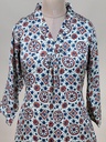 Ajrakh Modal Aline Kurtis 5053 IVORY