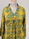 Ajrakh Modal Aline Kurtis 5053 YELLOW