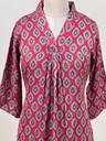 Ajrakh Modal Silk Aline Kurti 5053