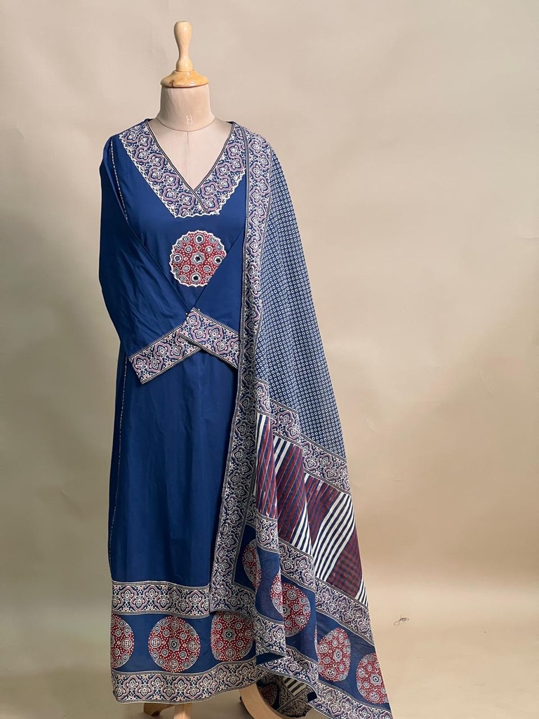 Cotton Kurti sets 5043 BLUE