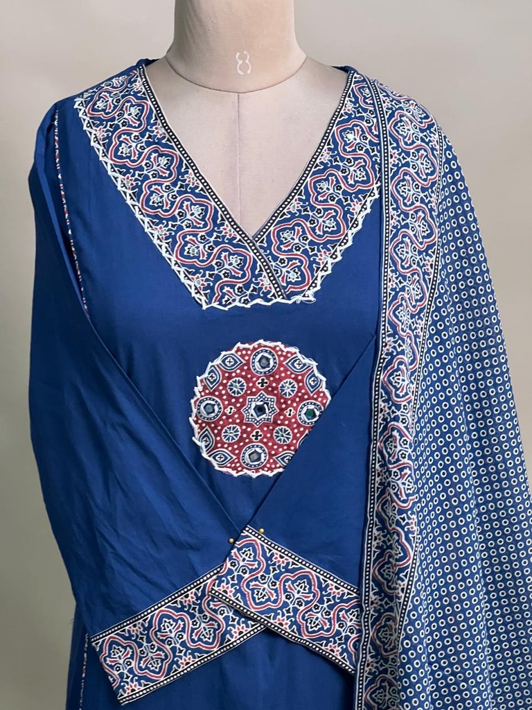 Cotton Kurti sets 5043 BLUE