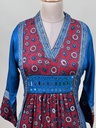 Ajrakh Modal Silk Aline Kurti 5053 BLUE 1