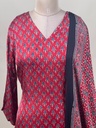 Ajrakh Modal Kurti Dupatta Set 5012 RED