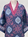 Ajrakh Cotton Kaftan 4802 BLACK  5