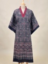 Ajrakh Cotton Kaftan 4802 BLACK 7