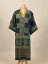 Ajrakh Cotton Kaftan 4802 GREEN 1