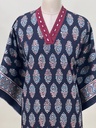 Ajrakh Cotton Kaftan 4802 BLACK 6
