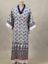 Ajrakh Cotton Kaftan 4802 IVORY 1