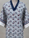 Ajrakh Cotton Kaftan 4802 IVORY 1