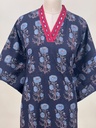 Ajrakh Cotton Kaftan 4802 BLACK 4