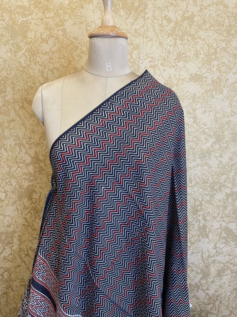 Ajrakh Cotton Dupatta 4565