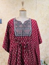 Ajrakh Short Cotton Kaftan 5053
