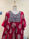 Ajrakh Short Cotton Kaftan 5053