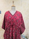 Ajrakh Cotton Long Kaftan 5053