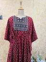 Ajrakh Cotton Long Kaftan 5053