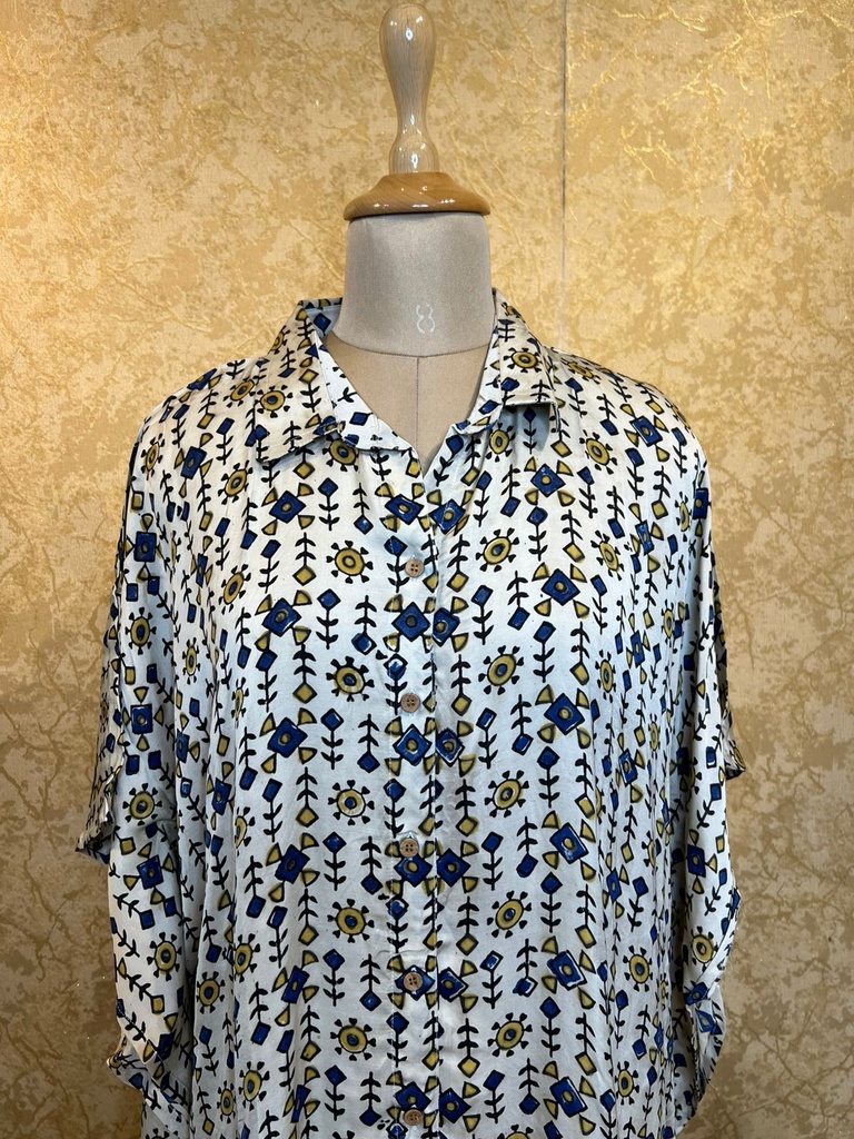 Ajrakh Shirt Kaftans 5015