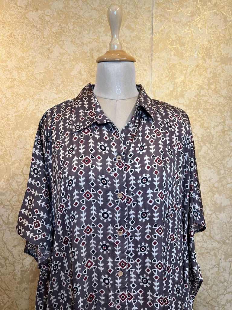Ajrakh Shirt Kaftans 5015