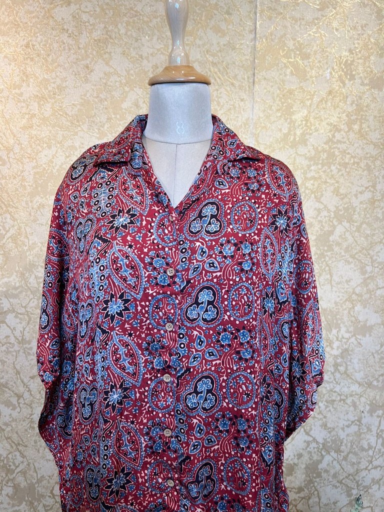 Ajrakh Shirt Kaftans 5015