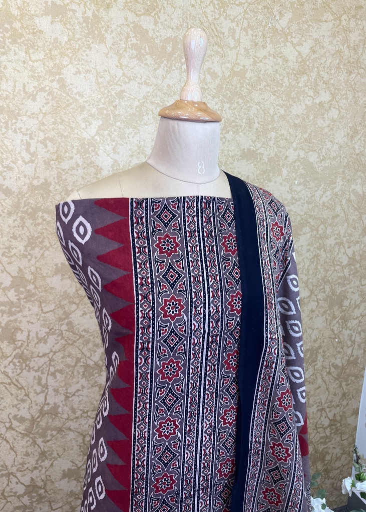 Premium Ajrakh Cotton Suits 4558