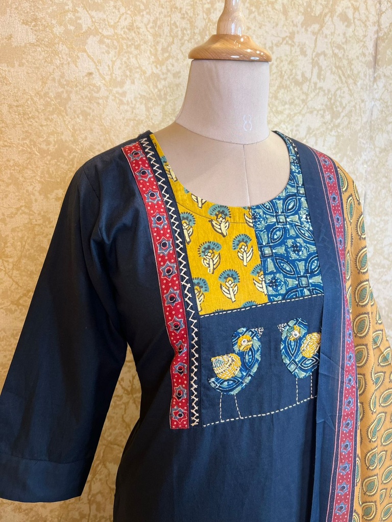 Cotton Kurti Set 4609