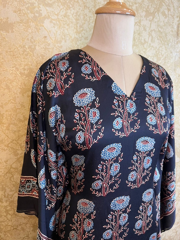 Ajrakh Silk Kaftans 4801