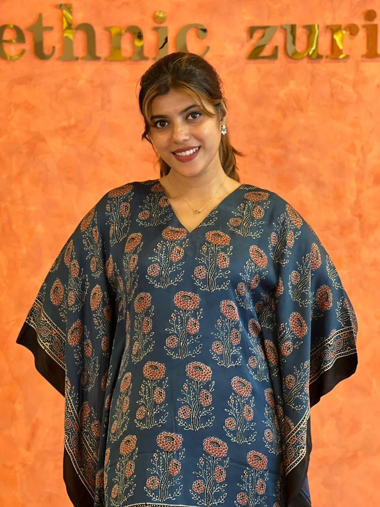 Ajrakh Silk Kaftans 4801