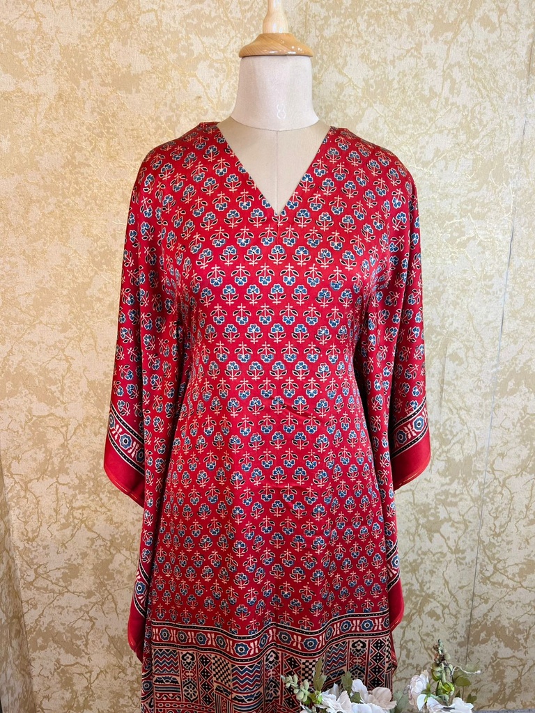 Ajrakh Silk Kaftans 4801