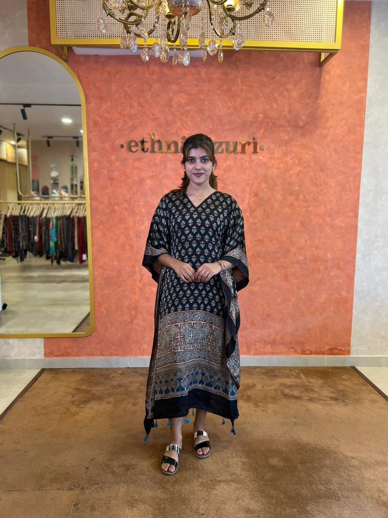 Ajrakh Silk Kaftans 4801