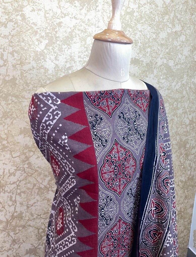 Premium Ajrakh Cotton Suits 4558