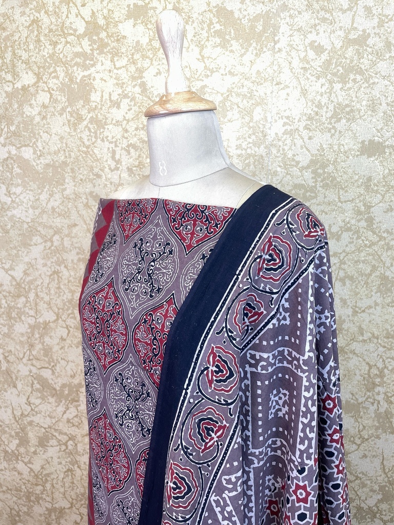 Premium Ajrakh Cotton Suits 4558