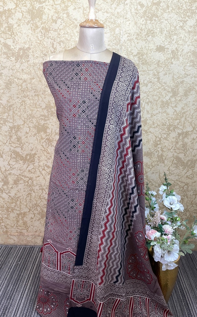 Premium Ajrakh Cotton Suits 4558