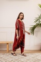 Crepe Silk Kaftan Set 4801