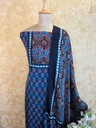 Ajrakh Dola Silk Dupatta 4564