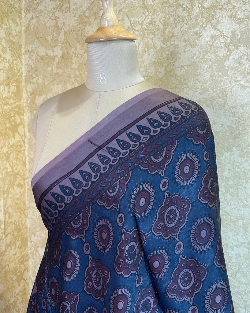 Ajrakh Silk Dupatta 5038