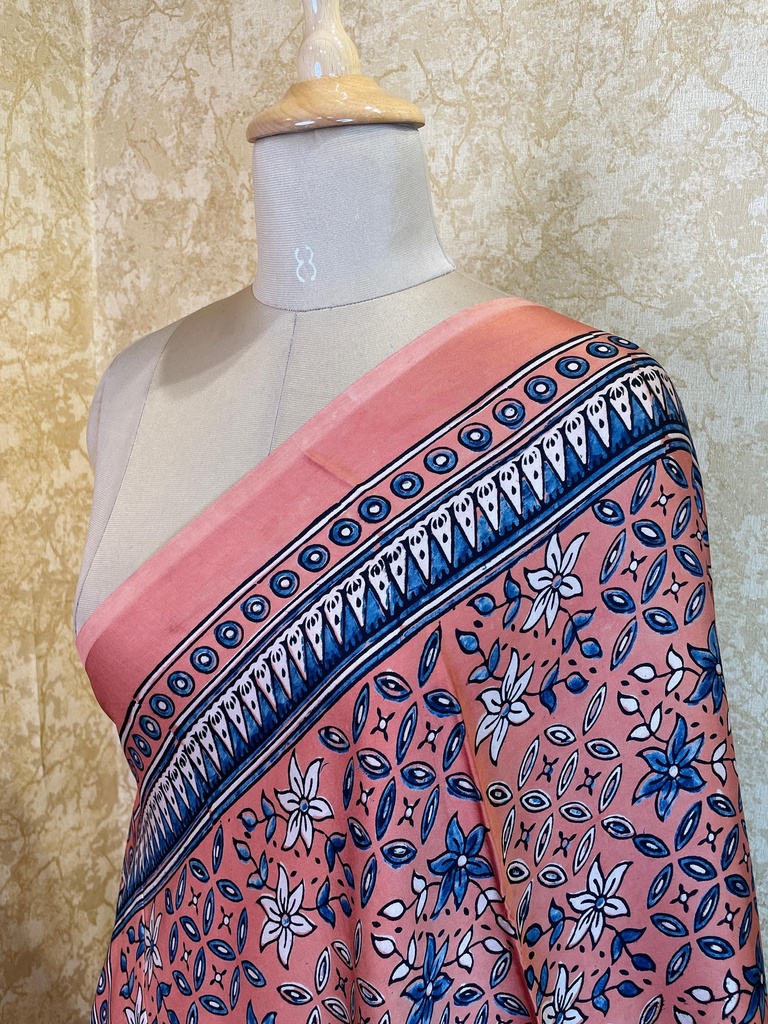 Ajrakh Silk Dupatta 5038