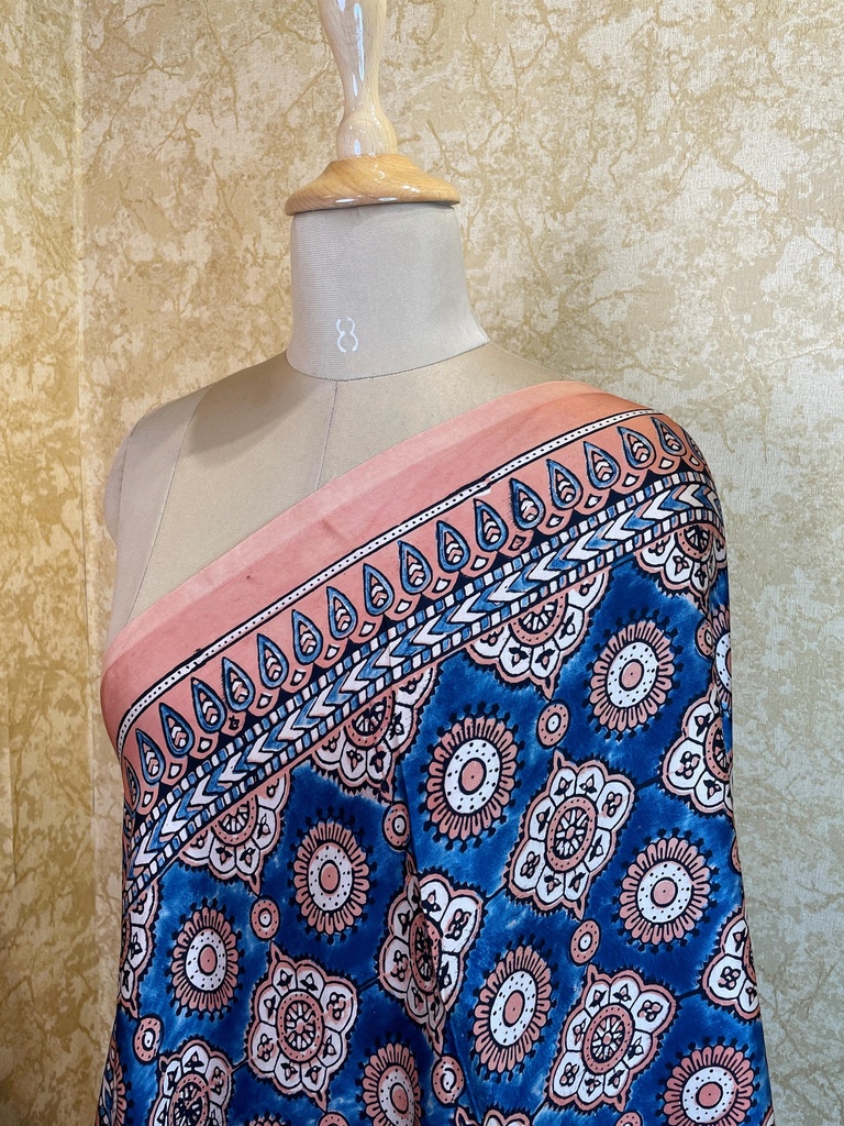 Ajrakh Silk Dupatta 5038