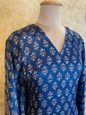 Ajrakh Silk Kaftan 4801