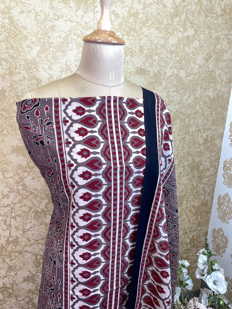 Premium Ajrakh Cotton Suits 4558
