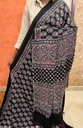 Ajrakh Modal Silk Mirror Saree 5036
