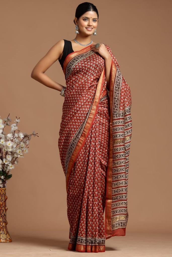 Maheshwari Silk Saree 4552