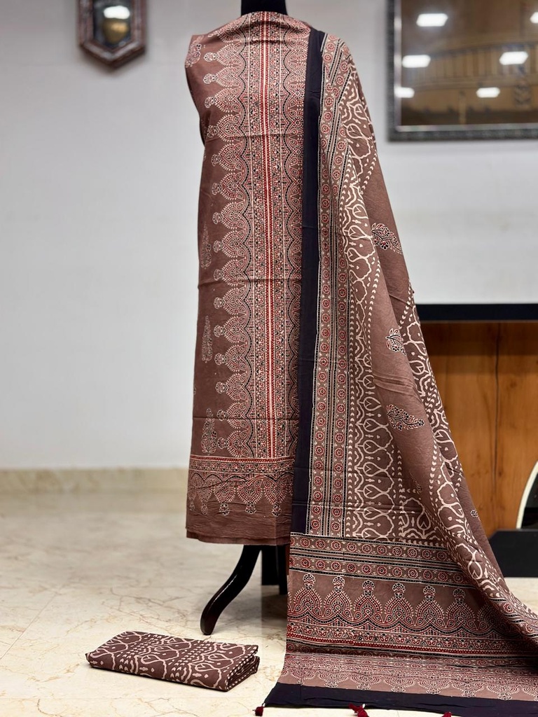 Premium Ajrakh Cotton Suits 4558