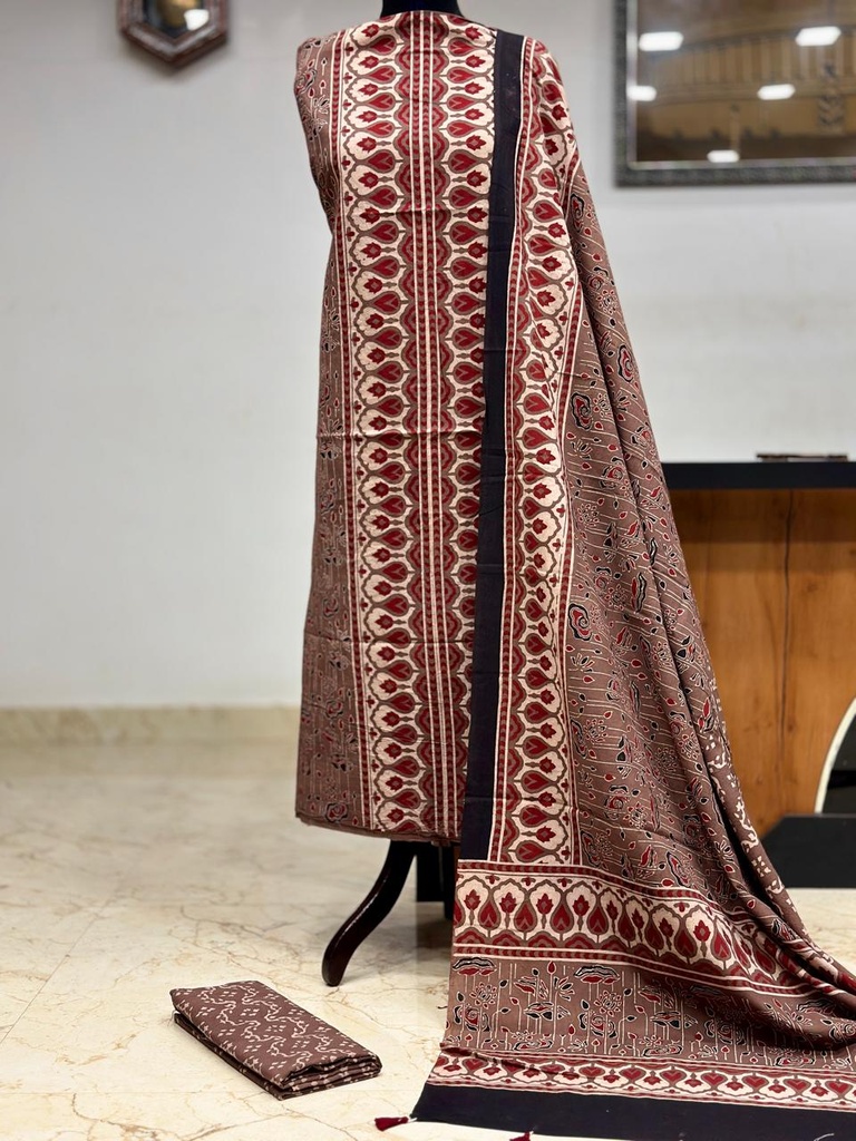 Premium Ajrakh Cotton Suits 4558