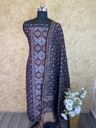 Ajrakh Chanderi Silk Cotton Top And Dupatta 4246
