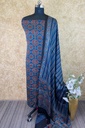 Ajrakh Modal Silk Top And Dupatta Set 5041