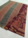 Ajrakh Cotton Sarees 5026