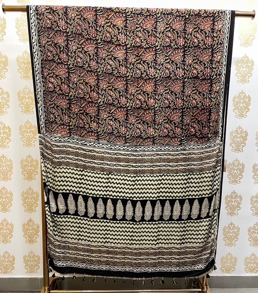 Kalamkari Modal Silk Sarees 5034