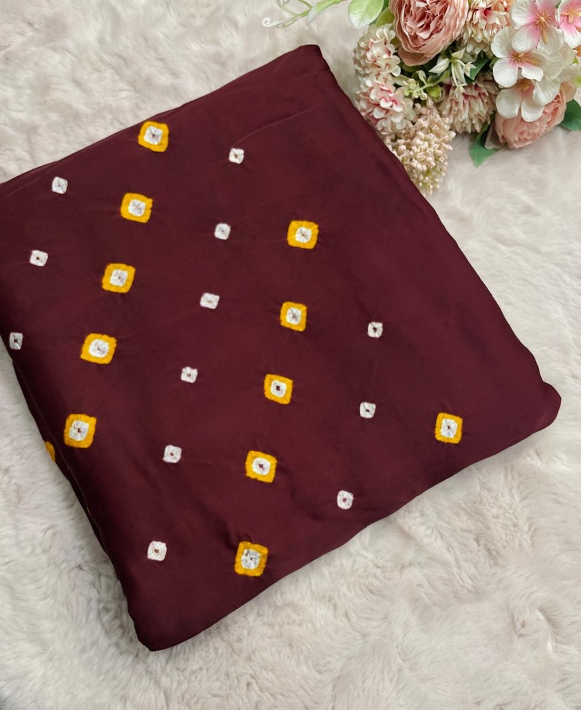 Bandhani Modal Silk Saree 4244